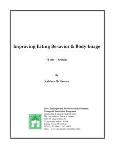 Improving Eating Behavior & Body Image TIThematic By Kathleen McNamara