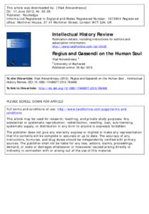 This article was downloaded by: [Vlad Alexandrescu] On: 11 June 2013, At: 02:28 Publisher: Routledge Informa Ltd Registered in England and Wales Registered Number: [removed]Registered office: Mortimer House, 37-41 Mortime