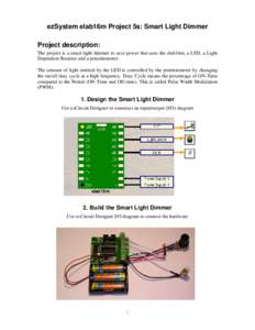 Electromagnetism / Light / Dimmer / Pulse-width modulation / Potentiometer / Light-emitting diode / Smart / Resistor / Lighting / Electrical engineering / Stage lighting