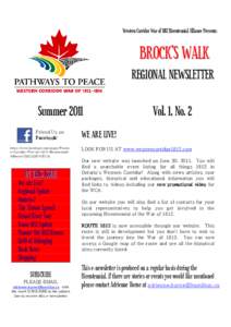 WCA Newsletter Summer 2011