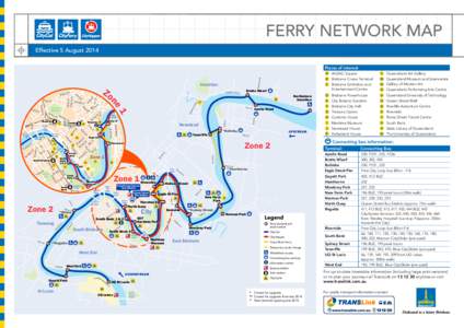 FERRY NETWORK MAP Effective 5 August 2014 Places of interest Ro be