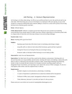 Cultivate Agency - Job Posting - Junior Accout Representative.pdf