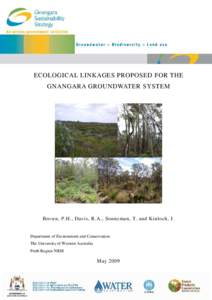 Science / Ecology / Linkage / Gnangara /  Western Australia / Wanneroo / Swan Coastal Plain / Landscape ecology / Conservation biology / Biology / Philosophy of biology / Physical geography