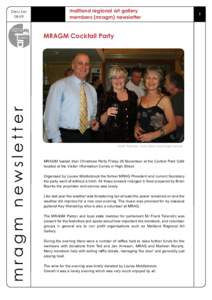 Dec/Jan[removed]maitland regional art gallery members (mragm) newsletter