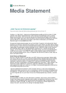 Media Statement KONTAKT St. Jude Medical GmbH Astrid Tinnemans Manager Public Relations Helfmann-Park 7