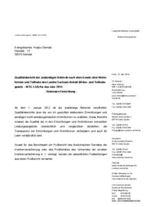 LANDESVERWALTUNGSAMT Landesverwaltungsamt [removed]Halle (Saale) Referat Heimaufsicht  Evangelisches Hospiz Stendal