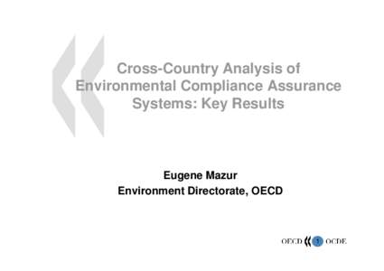 Organisation for Economic Co-operation and Development / Business / Economics / International relations / Business software / Regulatory compliance / Environmental compliance
