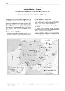 Technology / European Terrestrial Reference System / Regional Reference Frame Sub-Commission for Europe / EUREF Permanent Network / Instituto Geográfico Nacional / Benchmark / Global Positioning System / Differential GPS / ED50 / Geodesy / Cartography / Measurement