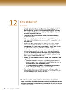 12  Risk Reduction 12.1 Summary •