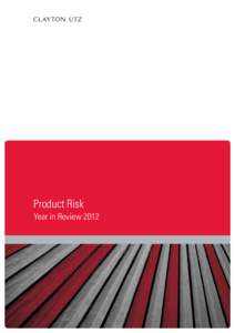 Product Risk Year in Review  Index
