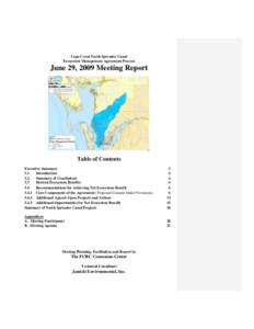 Cape Coral North Spreader Canal Ecosystem Management Agreement Process June 29, 2009 Meeting Report  Table of Contents