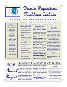 Region 7 Coalition Annual Report  2012