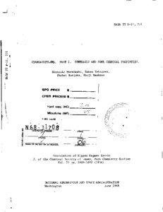 NASA TT F-11, 771  CYANOACETYLEXZ. PART I. SSTHESIS AND SOME CHEMICAL PROPERTIES.