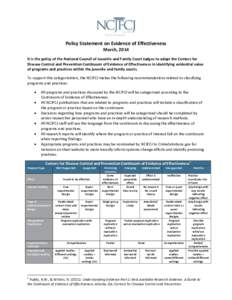 Clinical research / Design of experiments / Epidemiology / Randomized controlled trial / Empirical research / Violence / Evidence-based practice / Science / Knowledge / Evaluation