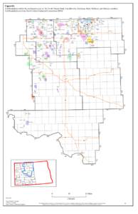Figure10.  Field boundaries within the northeastern part of the North Dakota Study Area (Renville, Bottineau, Ward, McHenry and McLean counties). Field boundaries are from North Dakota Industrial Commission[removed]WEST 
