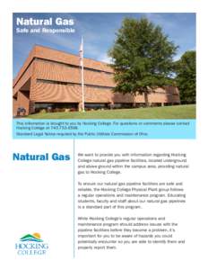 Hocking College / Gas leak / Hocking / Athens County /  Ohio / Ohio / Natural gas