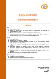 Microsoft Word - ARSINE  STIBINE General Information v1