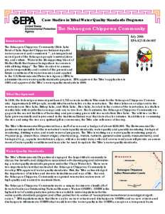 Aboriginal peoples in Canada / Crandon mine / Sokaogon Chippewa Community / Lake Superior Chippewa / Ojibwe people / Water quality / Clean Water Act / United States Environmental Protection Agency / Forest County Potawatomi Community / Ojibwe / First Nations / Wisconsin