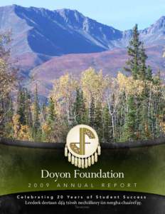 Doyon Foundation[removed]C e le b r a ti n g A N N U A L 20