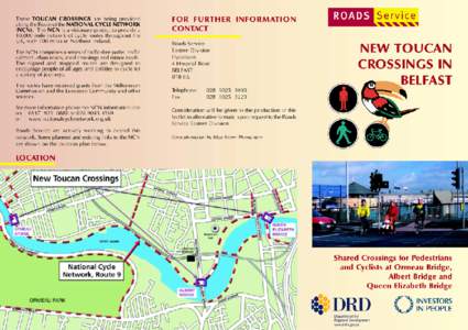 TOUCAN Crossings Aim to provide a safe crossing for both pedestrians and cyclists crossing busy traffic routes and at the same time minimising delays for drivers.