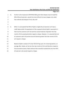 SR‐PUB‐NLH‐026  Rate Stabilization Plan Rules and Refunds Application  Page 1 of 1  1   Q. 