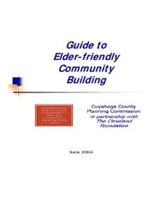 Guide to Elder-friendly Community Building