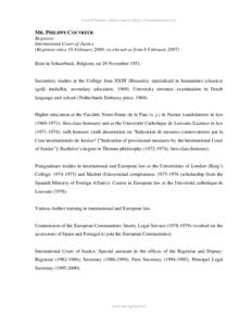 Microsoft Word - CV_Philippe Couvreur_ Eng - formatted.doc