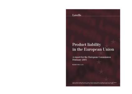 EUROPA - Internal Market - Product liability in the European Union