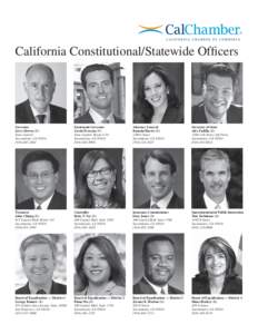 ®  California Constitutional/Statewide Officers Governor Jerry Brown (D)
