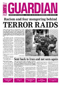 COMMUNIST PARTY OF AUSTRALIA  June[removed]No.1141 $1.50 THE WORKERS’ WEEKLY ISSN 1325-295X Racism and fear mongering behind