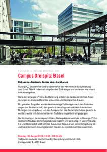 © H.Huser HGK FHNW  FACHVERANSTALTUNG MINERGIE-ECO Campus Dreispitz Basel Umbau eines Denkmals; Neubau eines Hochhauses