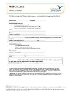 Microsoft Word - UWSC legal custodian form.doc