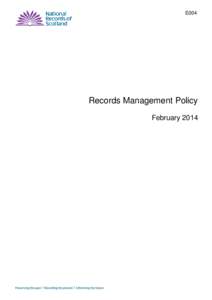 E004  Records Management Policy February 2014  NRS