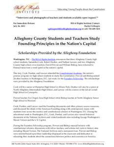 Microsoft Word - ALLEGHENY_post_FF_ConAcad_Release.docx