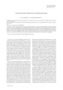 Atti Accademia Nazionale Italiana di Entomologia Anno LXI, 2013: 73-75 API SELVATICHE: IMPORTANZA E PROBLEMATICHE AULO MANINO (*) - MARCO PORPORATO (*)