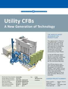 Utility CFBs  A New Generation of Technology THE WORLD’S MOST ADVANCED CFB POWER PLANT