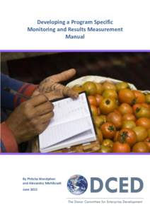 Developing a Program Specific Monitoring and Results Measurement Manual By Phitcha Wanitphon and Alexandra Miehlbradt