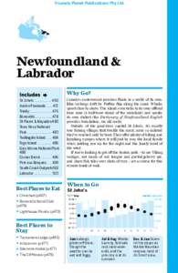 ©Lonely Planet Publications Pty Ltd  Newfoundland & Labrador Why Go? St John’s . . . . . . . . . . . 460