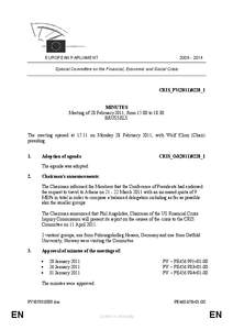 [removed]EUROPEAN PARLIAMENT Special Committee on the Financial, Economic and Social Crisis  CRIS_PV(2011)0228_1