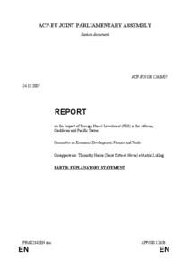 ACP-EU JOINT PARLIAMENTARY ASSEMBLY Session document ACP-EU[removed]B[removed]