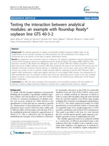 Bellocchi et al. BMC Biotechnology 2010, 10:55 http://www.biomedcentral.com[removed]RESEARCH ARTICLE  Open Access