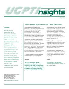 UGPTInsights, Fall[removed]UGPTI Newsletter