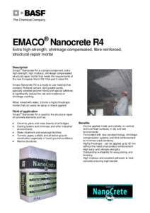 f  ® EMACO Nanocrete R4 Extra high-strength, shrinkage compensated, fibre reinforced,