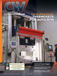 Part-per-Minute Epoxies:  THERMOSETS FOR AUTO RTM  SEPTEMBER 2015