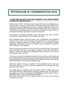 Member states of the Organisation of Islamic Cooperation / Member states of the United Nations / Bridas Corporation / Trans-Afghanistan Pipeline / Unocal Corporation / Hamid Karzai / Afghanistan / Turkmenistan / Chevron Corporation / Asia / Iranian Plateau / Landlocked countries