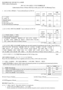 基督教挪威差會主辦信義中英文幼稚園 NMS Lutheran Kindergarten 年度 4 歲班(上午班)代辦費委託書 Authorization Form of 4Years Old Class in the year ofMorning Class 