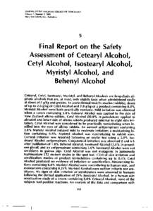 JOURNAL OF THE AMERICAN COLLEGE Volume 7, Number 3, 1988 Mary Ann Liebert, Inc., Publishers OF TOXICOLOGY