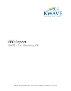 EEO Report  KWVE – San Clemente, CA KWVE Radio