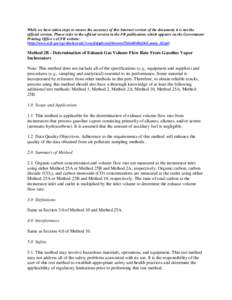 While we have taken steps to ensure the accuracy of this Internet version of the document, it is not the official version. Please refer to the official version in the FR publication, which appears on the Government Print