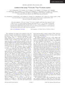 Chemical elements / Synthetic elements / Transition metals / Radioactivity / Nuclear physics / Lawrencium / Decay chain / Ununpentium / Darmstadtium / Matter / Chemistry / Physics